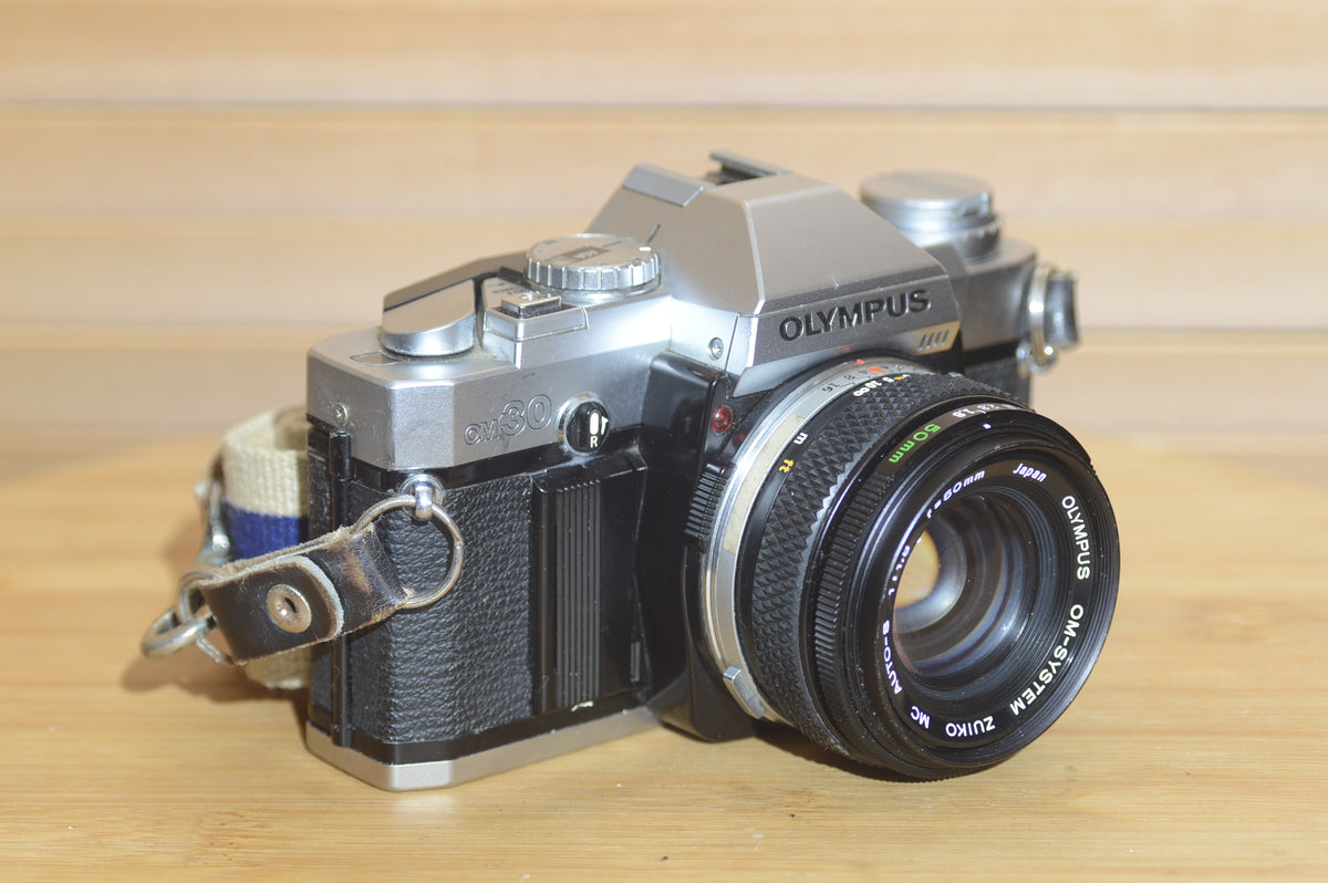Vintage Olympus OM30 35mm Camera Starter Pack – Rewind Cameras
