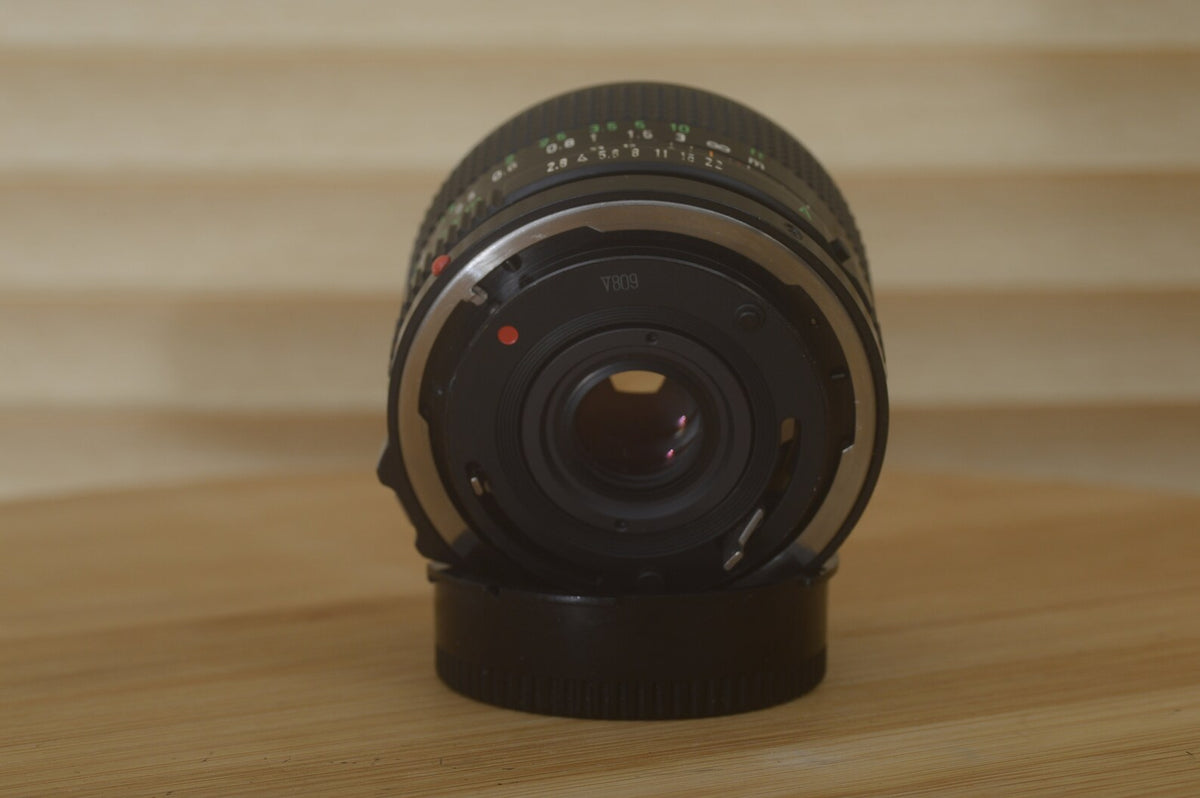 Canon FD 28mm f2.8 lens. This is a fantastic wide angle lens in