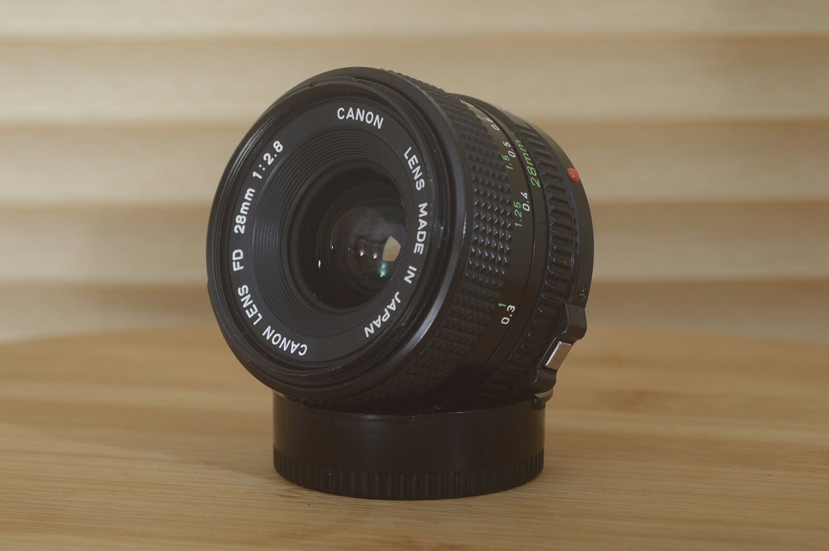 Canon FD 28mm f2.8 lens. This is a fantastic wide angle lens in