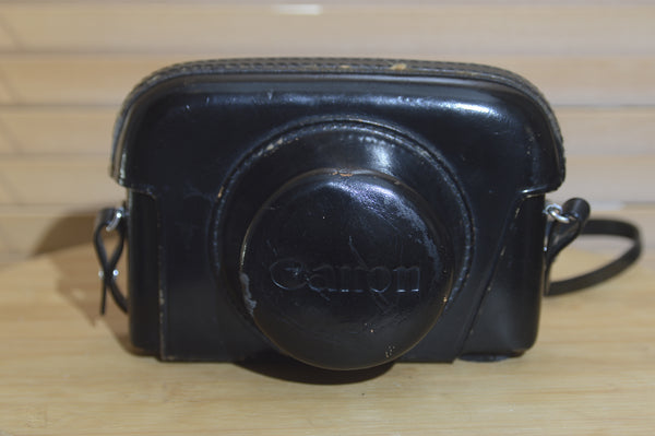 Beautiful Canon Black Leather Case for Canon Rangefinder.