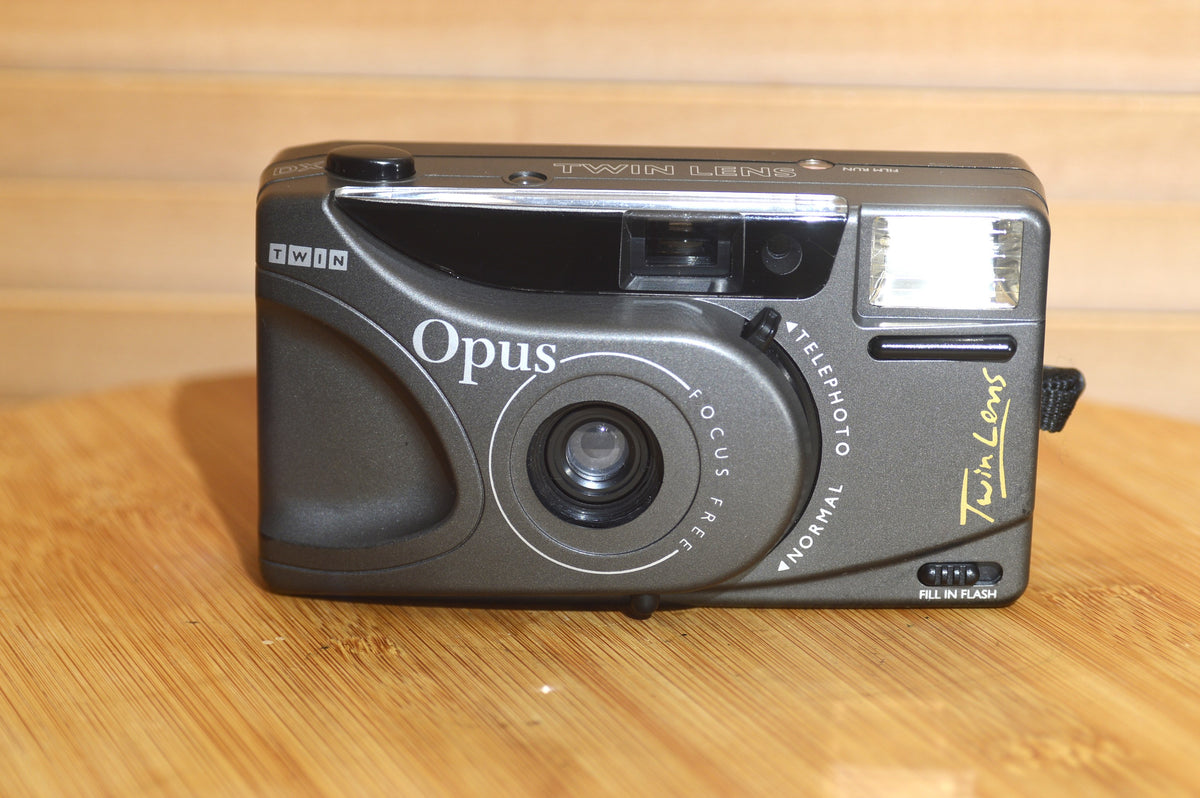 Vintage Opus DX Twin Lens 35mm Compact Camera with Padded Bag and Stra ...
