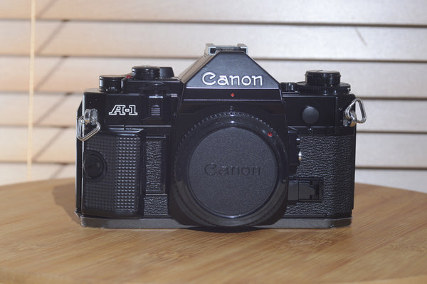 Boxed Canon A1 35mm SLR Camera (body only). Rare to see near mint