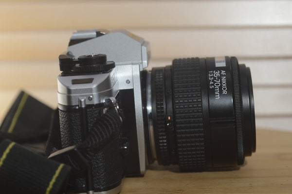 Vintage Nikon FG20 Starter Pack. Comes with Lens, Strap and More - Rewind Cameras 