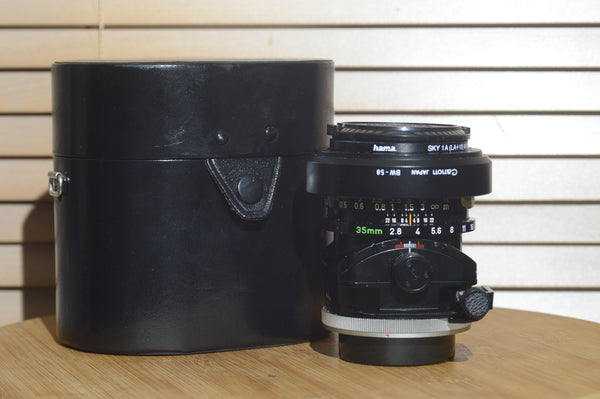 Very Rare tilt and shift 35mm TS SSC Vintage FD Fit f 2.8 fast wide angle