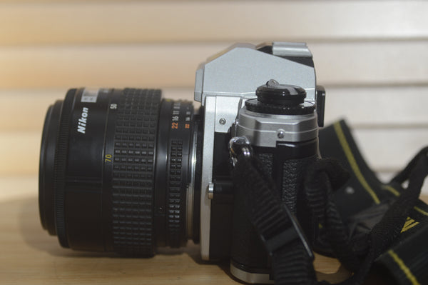 Vintage Nikon FG20 Starter Pack. Comes with Lens, Strap and More - Rewind Cameras 