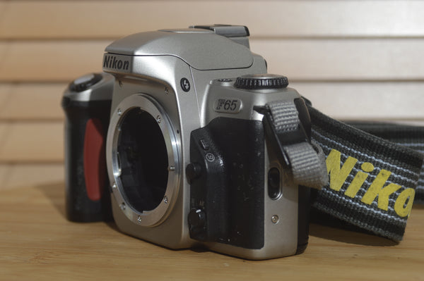 Vintage Nikon F65 35mm SLR Camera. Full of functions a great 35mm camera taking AF lenses. - RewindCameras quality vintage cameras, fully tested and serviced