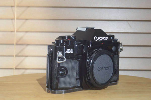 Boxed Canon A1 35mm SLR Camera (body only). Rare to see near mint
