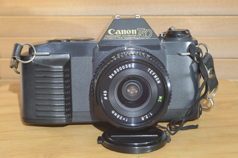 Fantastic Canon T50 camera with 28mm f2.8 lens. In superb condition.
