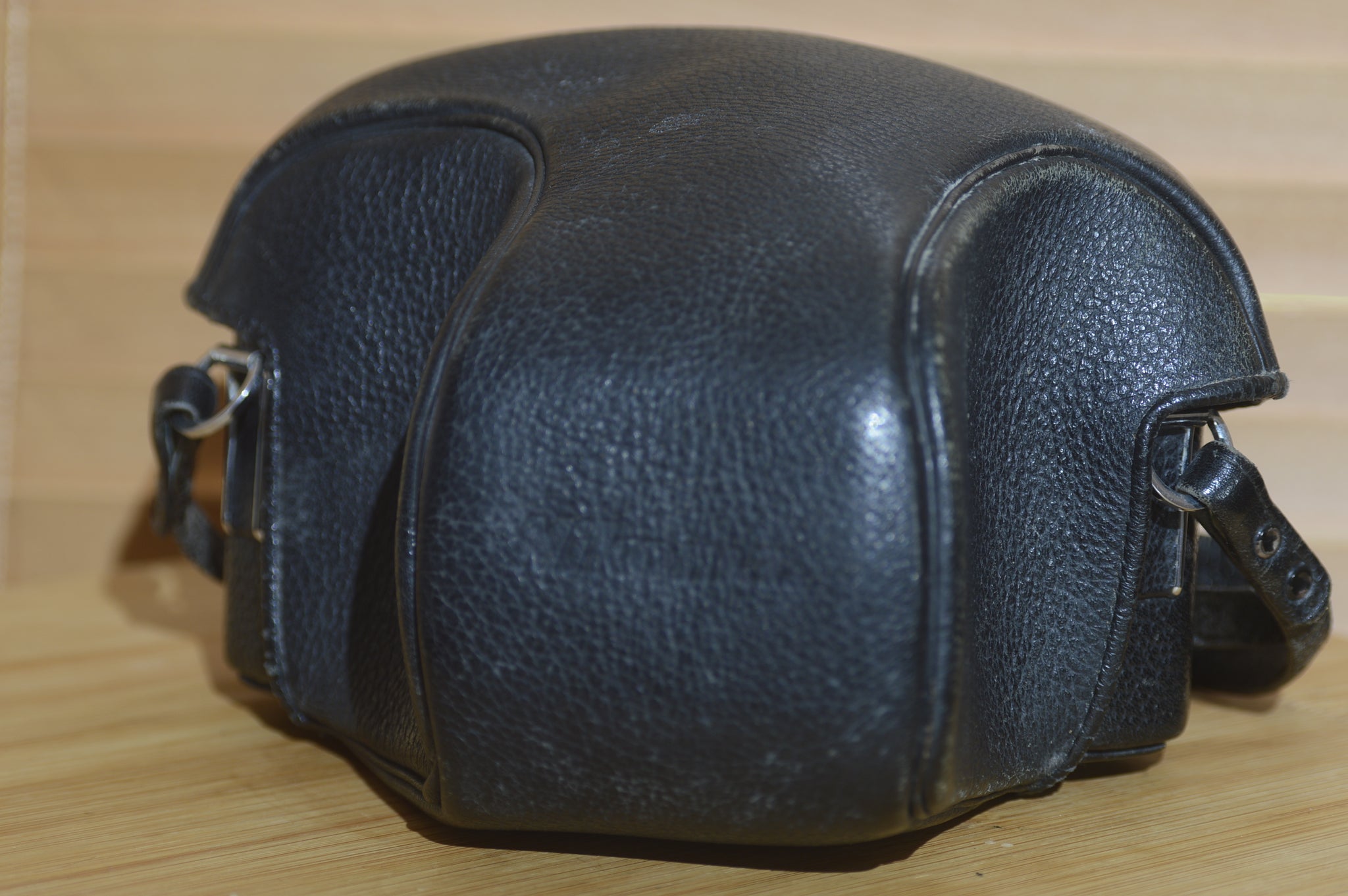 Vintage Nikkormat Black Leather Case with Strap. Ideal for protecting your SLR