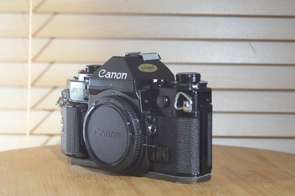 Boxed Canon A1 35mm SLR Camera (body only). Rare to see near mint