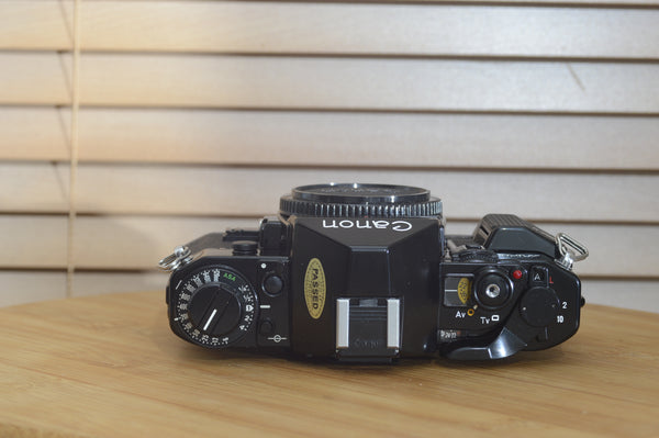 Boxed Canon A1 35mm SLR Camera (body only). Rare to see near mint