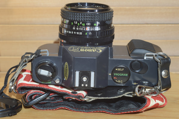 Fantastic Canon T50 camera with 28mm f2.8 lens. In superb condition.