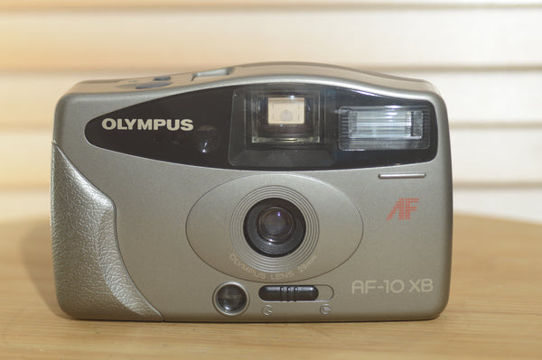 Vintage Olympus AF 10 XB 35mm Compact Camera. This little gem comes with Case - RewindCameras quality vintage cameras, fully tested and serviced