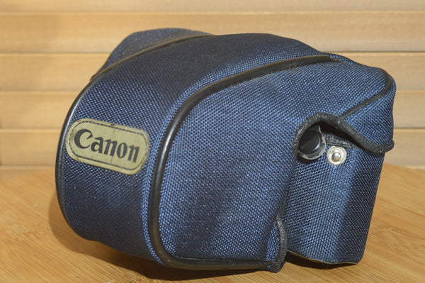 Beautiful Canon Case S for T50, however it also fits other canon cameras like AV1, AE1 and AE1 Program. A lovely case for protection!