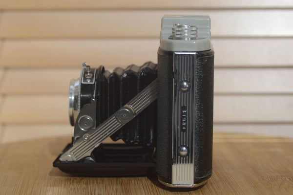 Kodak 66 Model iii 620 Folding camera with fantastic leather case. Gorgeous design with real character. - RewindCameras quality vintage cameras, fully tested and serviced