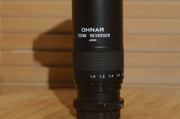 Ohnar PK Zoom Reversing Slide Duplicator lens. Fantastic condition for it's age. - Rewind Cameras 