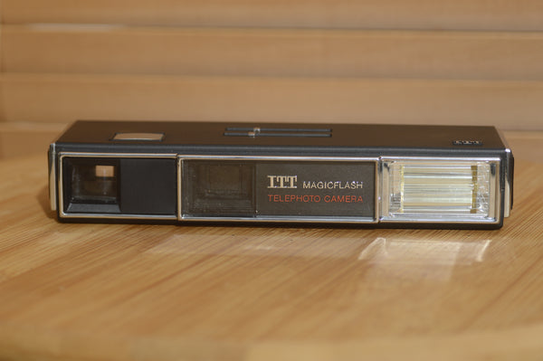 ITT MagicFlash Telephoto 110mm Camera . With Case and Instruction Manual. - Rewind Cameras 