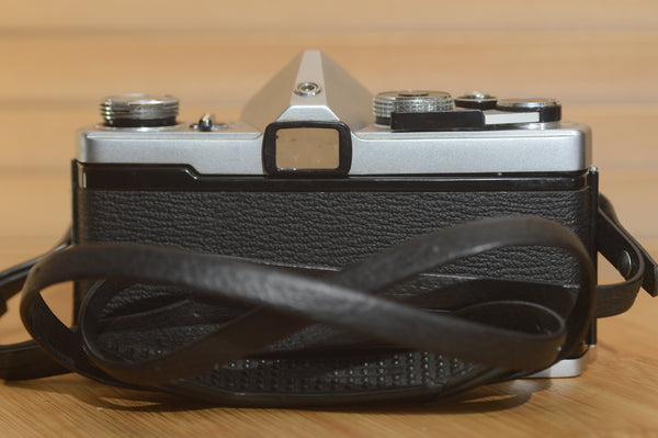 Original Olympus OM1 35mm Film Camera. fantastic vintage camera, a true classic that OM lovers will recognise. - Rewind Cameras 