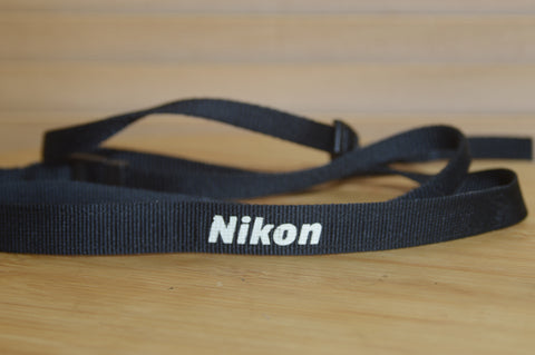 Vintage Nikon Black Camera Strap. Lovely addition to your Nikon set up.