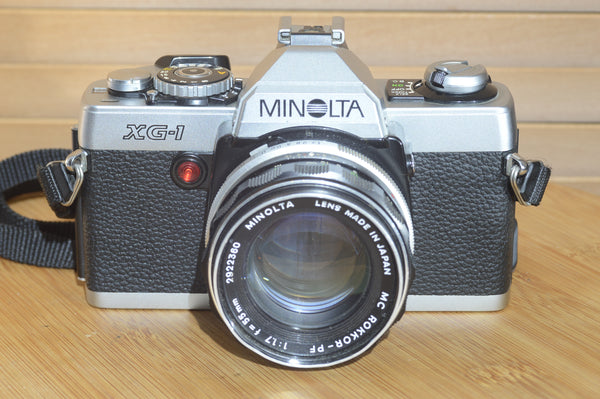 Minolta XG1 with Rokkor PF 55mm f1.7 s in beautiful condition