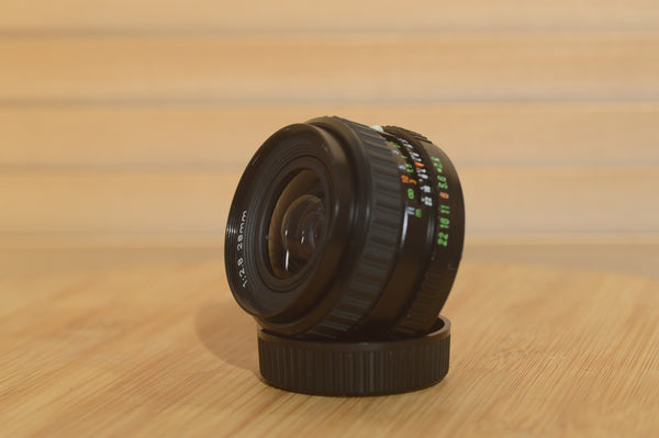 Takumar PK mount 28mm f2.8 Lens. Fantastic Wide Angle Lens. - Rewind Cameras 