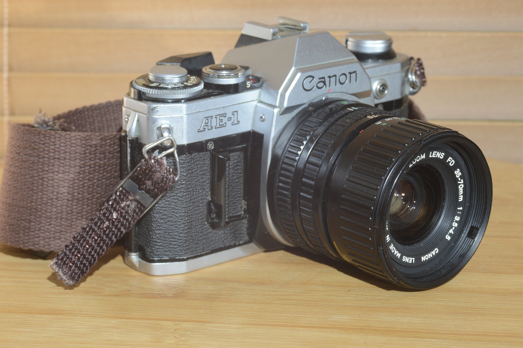 CANON AE-1 + FD 35-75mm f4レンズ付 動作良好 Canon AE-1 & FD1番良いレンズ付き❗️【完動品】 – Ein Camera