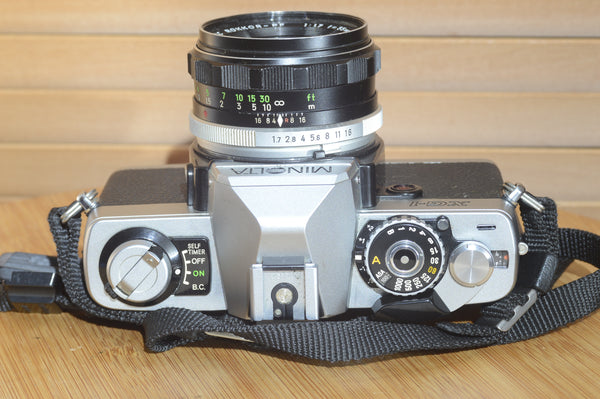 Minolta XG1 with Rokkor PF 55mm f1.7 s in beautiful condition