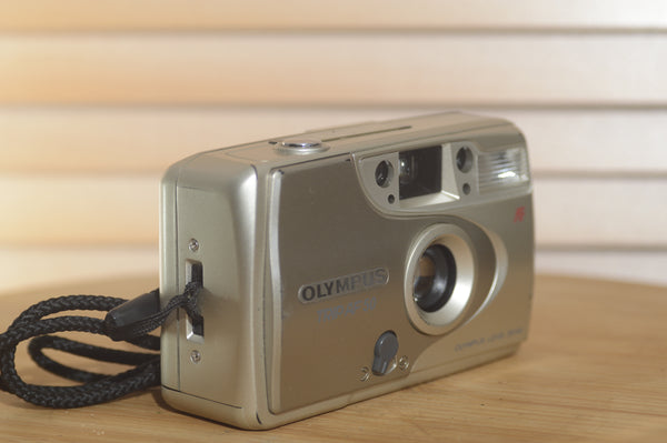 Vintage Olympus Trip AF 50 35mm compact camera. - RewindCameras quality vintage cameras, fully tested and serviced