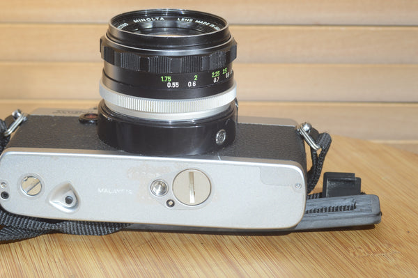 Minolta XG1 with Rokkor PF 55mm f1.7 s in beautiful condition