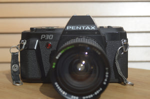 Pentax P30 35mm Camera With 28-80mm f3.5-4.5 lens. Excellent Starter Camera - RewindCameras quality vintage cameras, fully tested and serviced