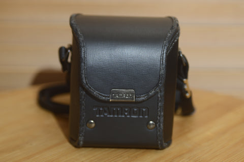 Vintage Tamron L-08 Adaptall 2 Hard Leather Lens Case. Perfect for protecting your Vintage lenses.