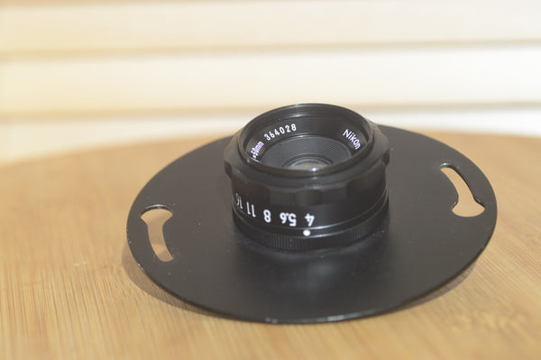 Vintage Nikon Nikkor 50mm f4 Enlarger Lens with retaining ring. - Rewind Cameras 