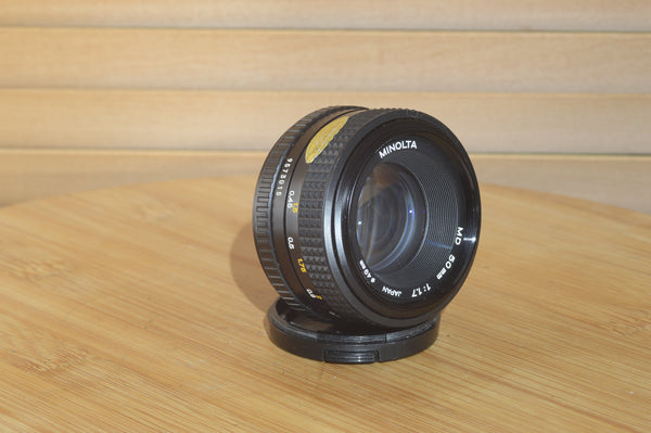Minolta MD 50mm f1.7 lens. Fantastic Standard lens for your Minolta