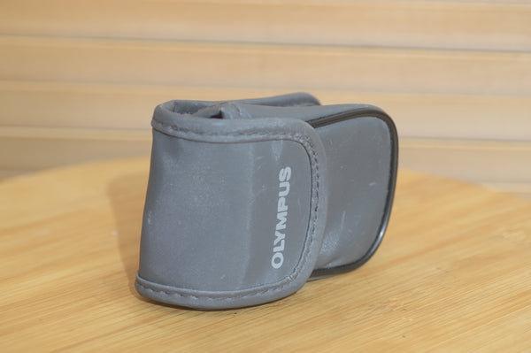 Olympus Silver Compact 35mm Camera Case. Excellent way to protect your camera