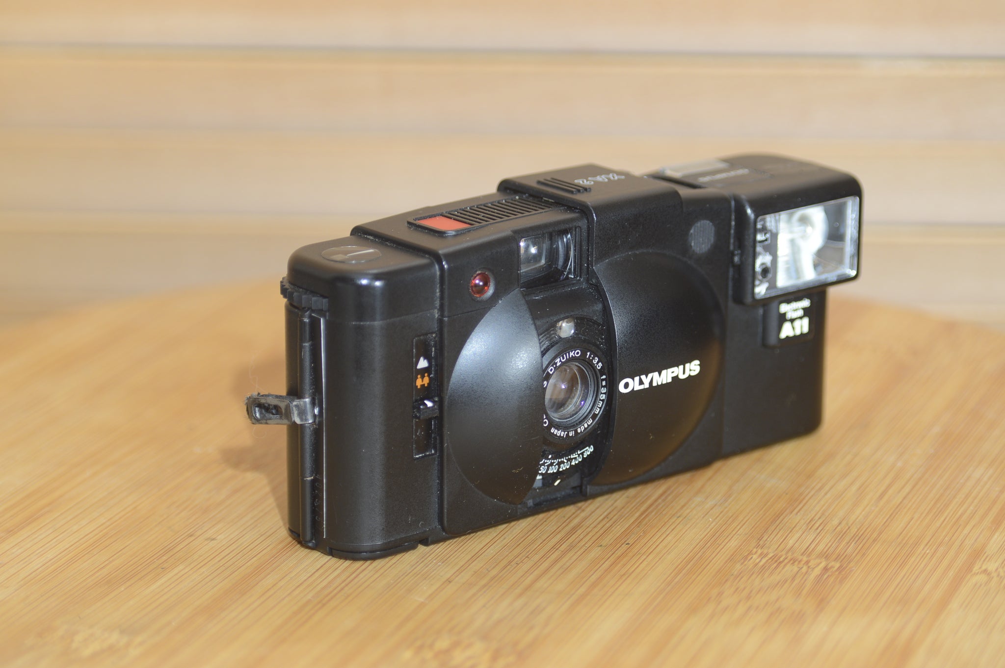 Vintage Olympus XA2 compact camera with A11 Flash, Instruction