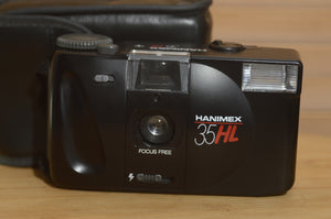 Hanimex 35HL 35mm Compact Camera. Super cute vintage point and shoot. - Rewind Cameras 