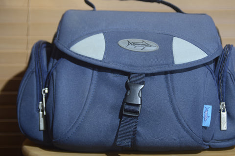 Vintage Blue Swordfish Padded Camera Bag. Perfect for carrying your camera equipment