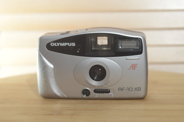 Vintage Olympus AF 10 XB 35mm Compact Camera with Case. - RewindCameras quality vintage cameras, fully tested and serviced