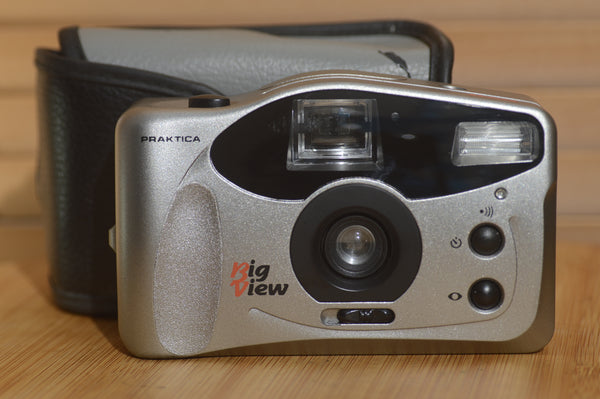 Praktica Sport Big View 35mm Compact Camera with Case. Fab vintage point and shoot. - Rewind Cameras 