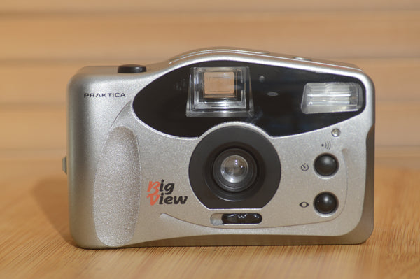 Praktica Sport Big View 35mm Compact Camera with Case. Fab vintage point and shoot. - Rewind Cameras 