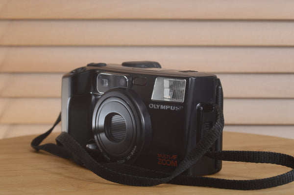 Pentax AZ200 35mm film camera in original box, in excellent condition, by Rewind Cameras.