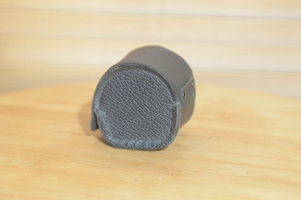 Vintage Black Leather Tele Converter Case. Perfect for protecting your extension tube.