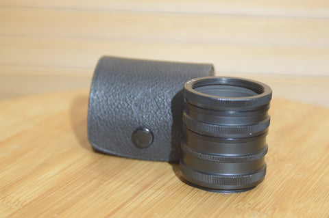 AUG Extension Tubes For Pentax M42 with Case. Super useful to have in your camera bag - Rewind Cameras 