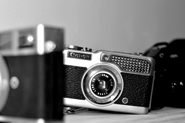 Canon Demi half frame vintage camera by rewind cameras