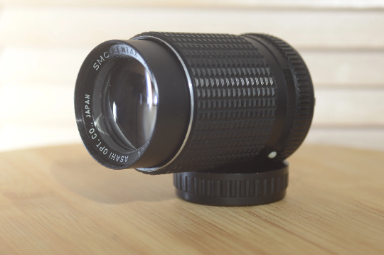 Asahi Pentax PK mount 135mm 3.5 lens with Dedicated Case.  This is a beautiful lens especially for portraiture work. - RewindCameras quality vintage cameras, fully tested and serviced