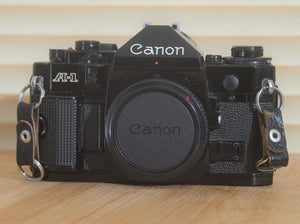 Canon A1 35mm SLR Camera (body only). Rare to see in this Fantastic condition! Iconic Canon A1 that should be apart of everybody's kit. - RewindCameras quality vintage cameras, fully tested a