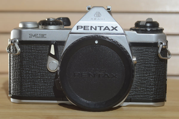 Fantastic Pentax ME 35mm SLR (Body Only). LED light meter system. Lovely condition for its age! Perfect Camera for beginners! - RewindCameras quality vintage cameras, fully tested and service