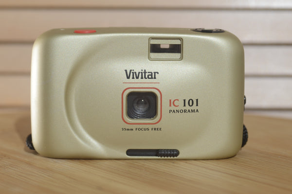 Boxed Vivitar IC101 Panorama 35mm Compact Camera. Fantastic vintage point and shoot. - RewindCameras quality vintage cameras, fully tested and serviced