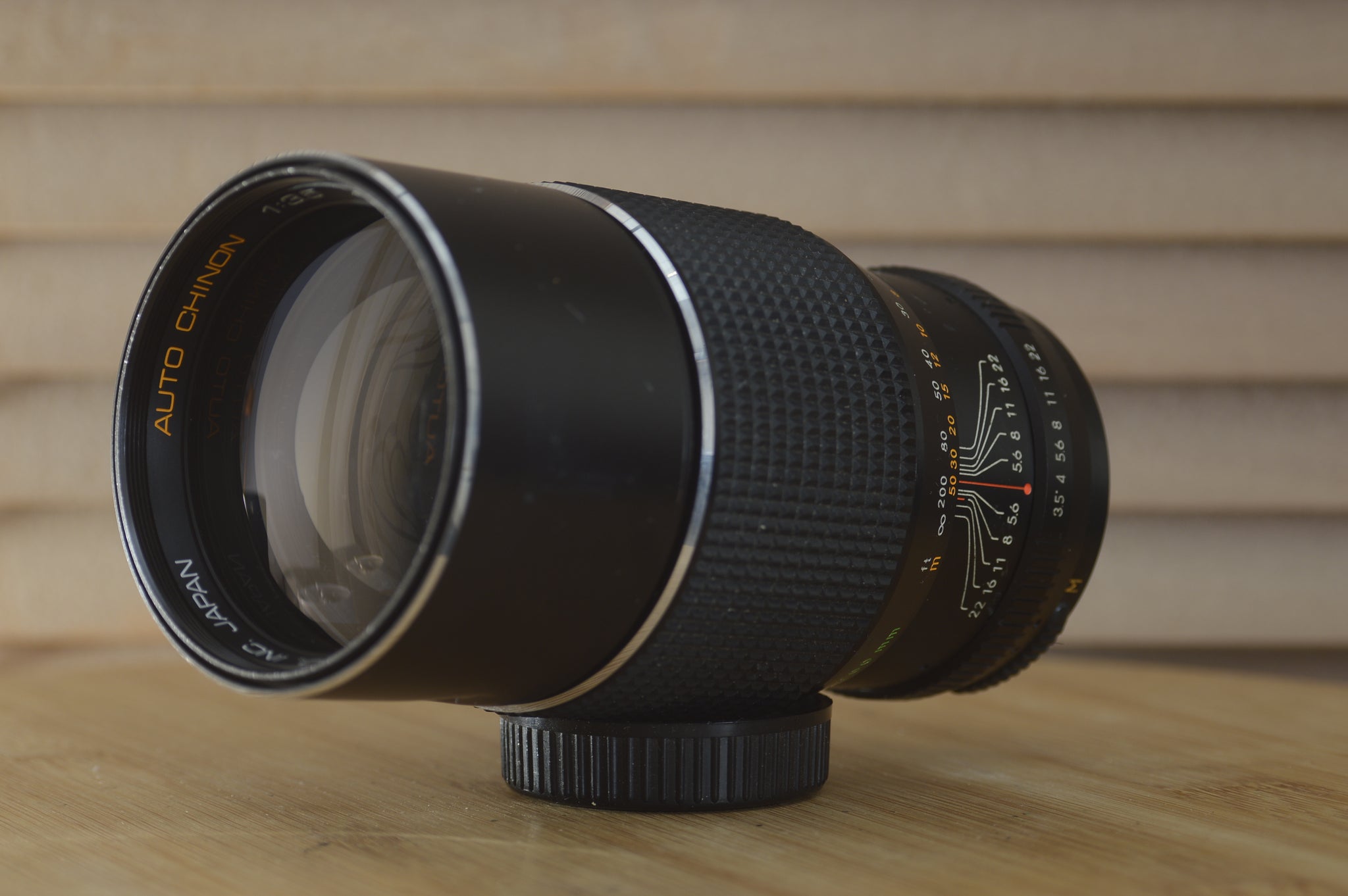 Chinon M42 Auto 200mm f3.5  lens.  A beautiful example of vintage glass and a great lens for your vintage Camera or for digital conversion - RewindCameras quality vintage cameras, fully teste