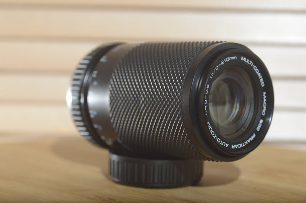 Stunning Prakticar 70-210mm f4-5.6 Auto-Zoom MC PB lens. Perfect addition to your Praktica set up. - RewindCameras quality vintage cameras, fully tested and serviced